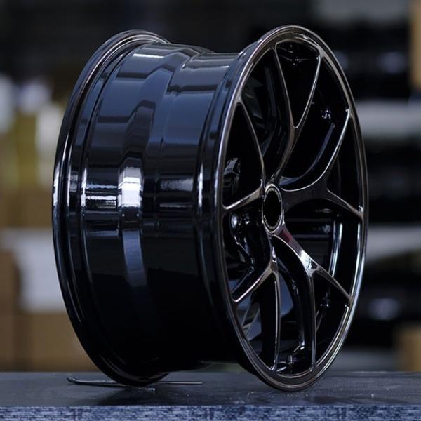 5 split spoke black painted suppliers wheels 18 inch rim racing forged aluminum alloy wheel 5x112 5x114 3 5x120