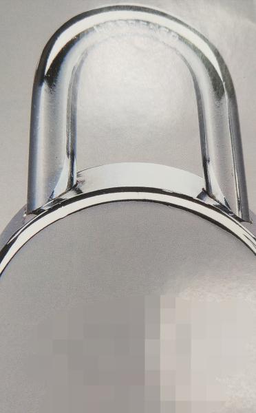 Round Stainless Steel Padlock High Security With 5 Pin Tumber Cylinder