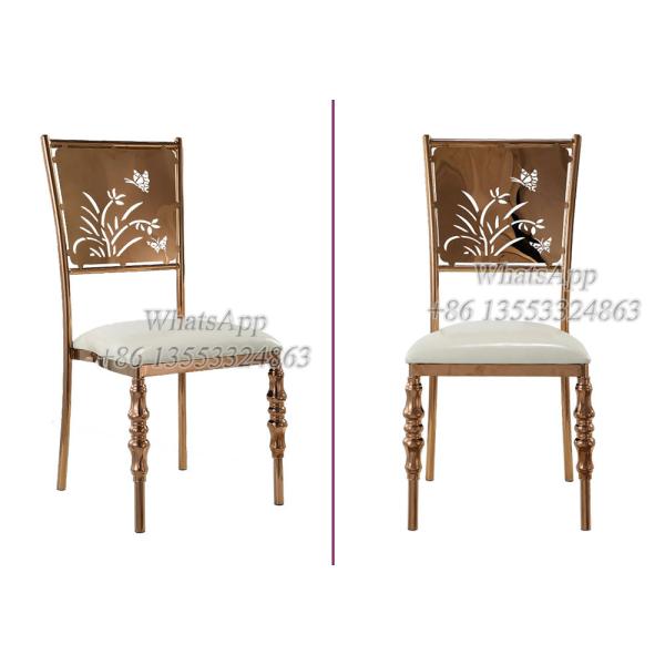 Furniture Manufacturer Wedding Chairs Rose Gold Color (YS-92)
