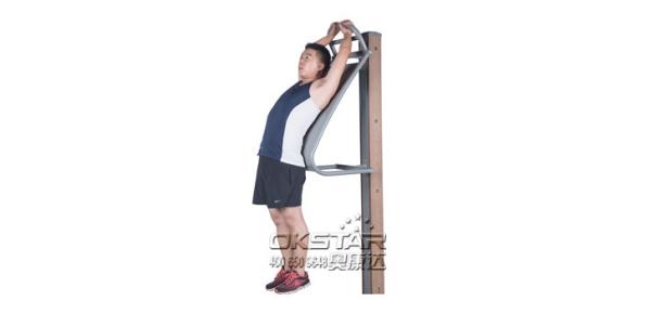 fitness equipment for elderly wood outdoor fitness equipment park back stretcher for the old people