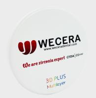 3D plus le bloc multicouche de zircone a pré ombragé la translucidité supérieure de 57%