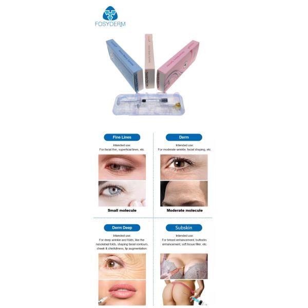 Inyecciones cutáneas ácidas hialurónicas 1ml 2ml del llenador de Corea ha