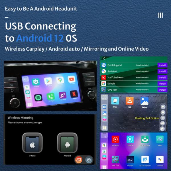 12Volt Wireless USB Android Carplay Dongle Adaptor AI Box 12.0 System