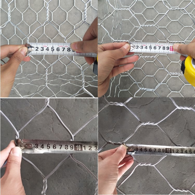 Подпорная стенка земли загородка коробки 1m x 1m x 1m Gabion сплетенное покрытие Pvc 3 извивов шестиугольное