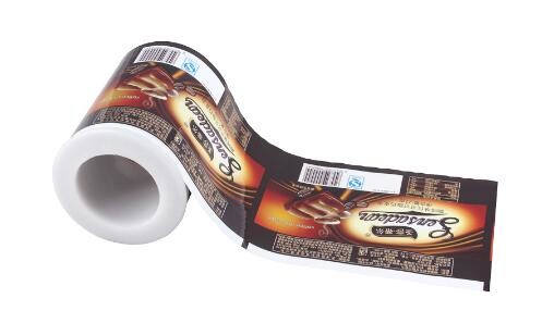 snack PE Food Material  film on roll custom printing logo snack packing roll film