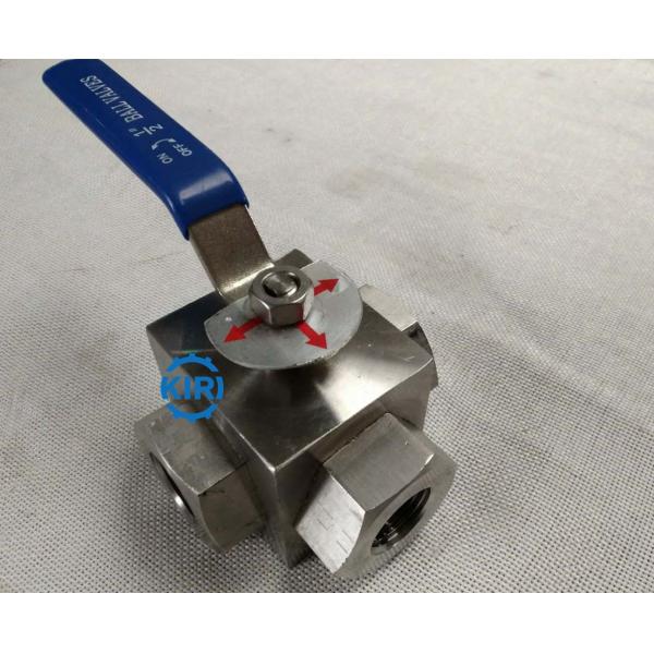 PN16 - PN160 Pressure 3 Way Ball Valve , Stainless Steel Ball Valve Easy Operation