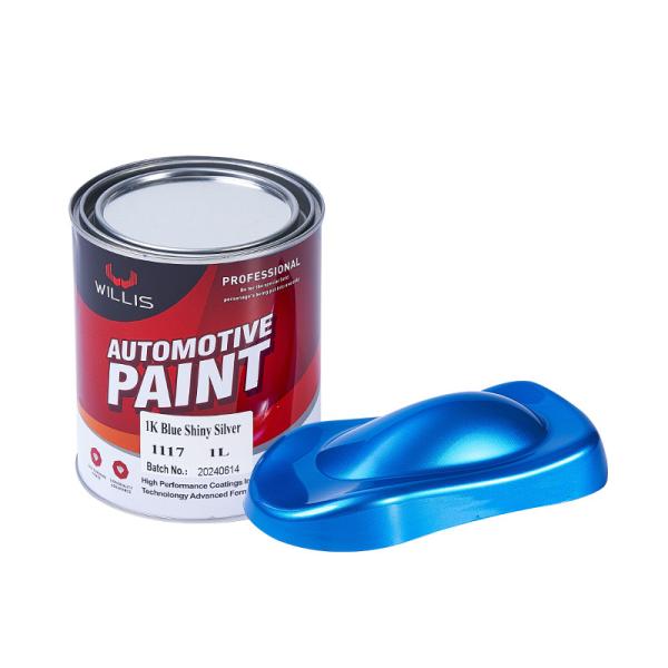 Mixed Blue Shining Silver Metallic Automotive Paint Heat Resistant Silver Pigment Acrylic Lacquer Spray Paint