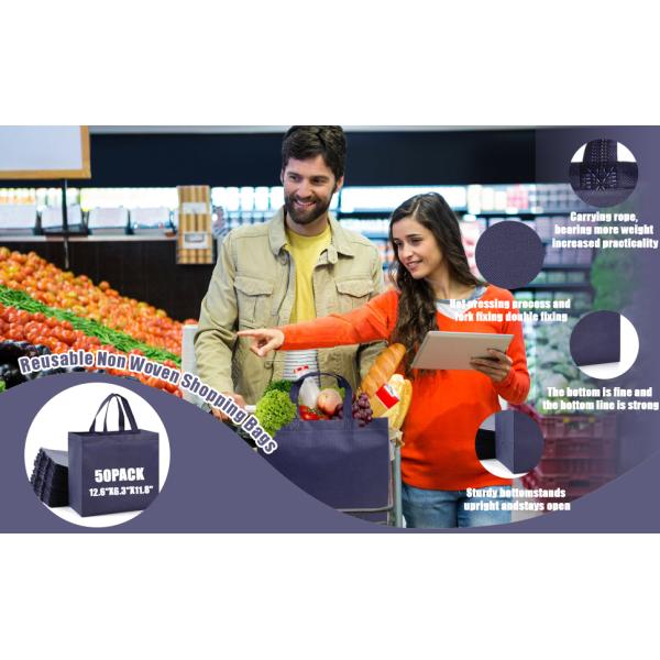 Custom Printing Non Woven Shopping Bag Hot Sale Eco Friendly Reusable Non Woven Tote Bag Wholesale Non-Woven Grocery Carry Bag