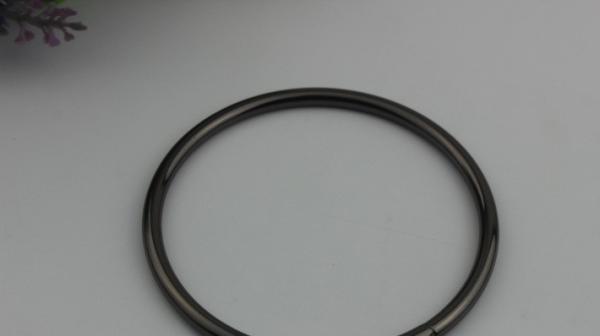 Handbag Fittings Gun Metal Color Iron Wire 75 MM Round Metal Rings Wholesale