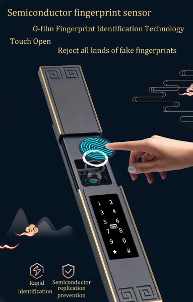 Cerradura inteligente IP68 a prueba de agua con huella dactilar, contraseña y Bluetooth