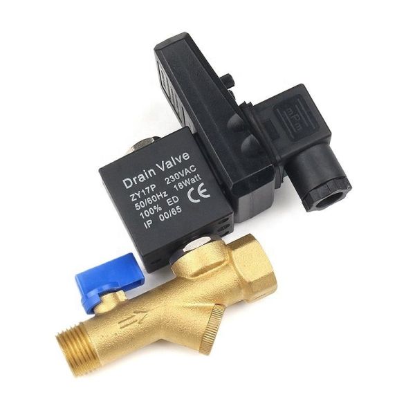 Etrany2Way 3/8 in Water DC24V Brass Material Stop Solenoid Valve Normal Temperature Control Manual 1 Year Warranty ODM/OEM
