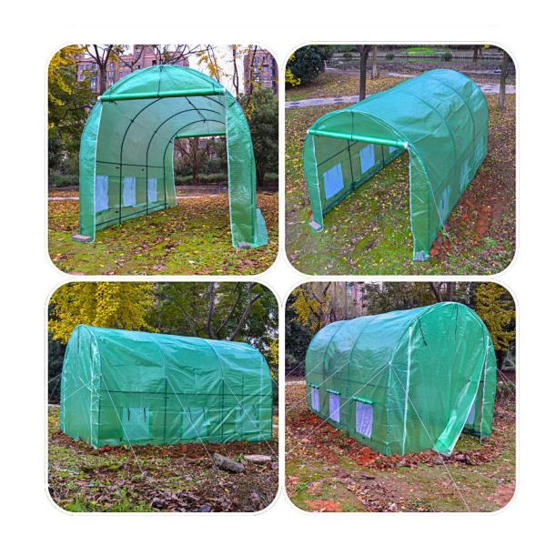 New  Design iron double door arch greenhouse，garden balcony vegetable insulation shed greenhouse， ice proof rain proof