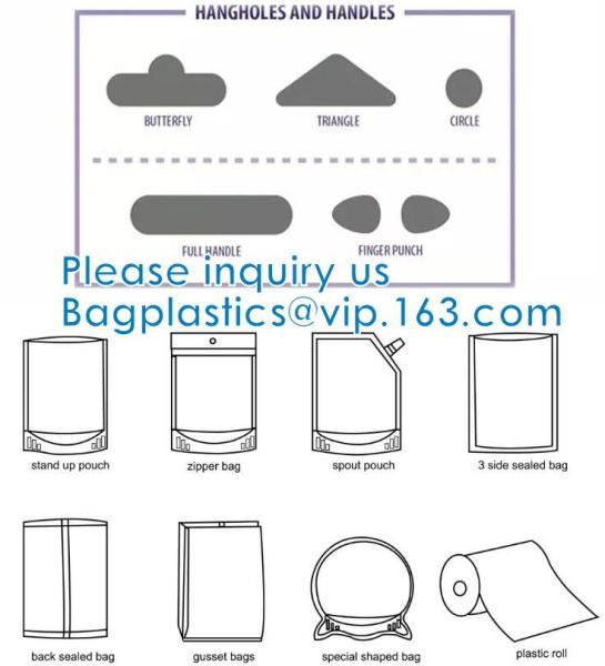 Pouches With Matte Window, Eco-Friendly Ink, Food-Grade, Medical, Electronic, Commodity, Cosmetics