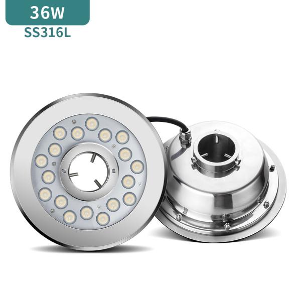 SMD3535 IK10 IP68 a mené les lumières SS316L de fontaine de piscine