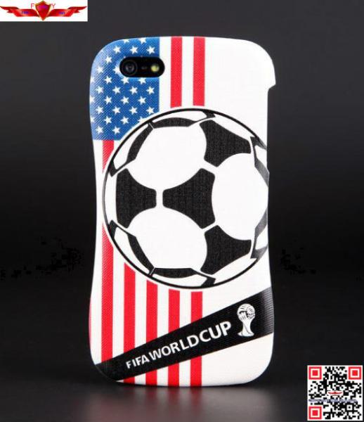 New 2014 FIFA Brazil World Cup Zinc Alloy Bumper With PC Back Cover Cases For Iphone 5 5S