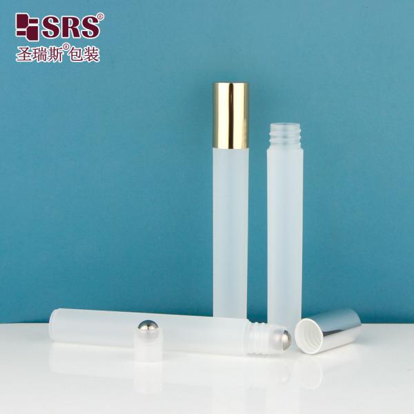 RPA-10ML(C) Clear Matte Frosted Plastic PP PCR Eco Friendly Eye Serum Roll-On Bottle