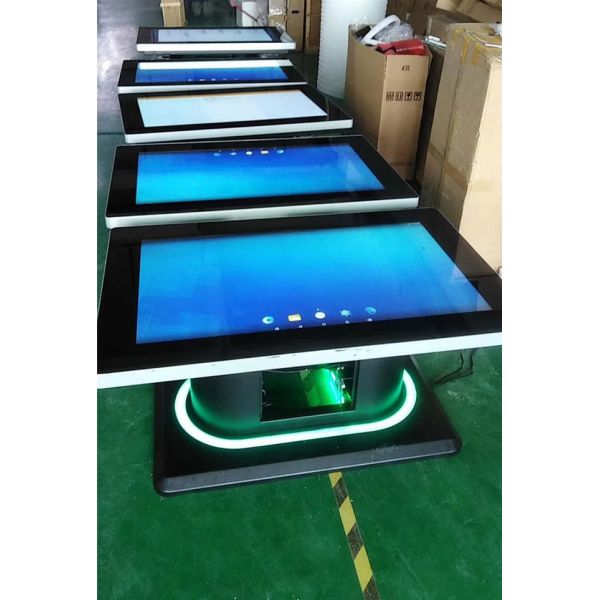 43 Inch Mobile Interactive Video Screen LCD Touch Screen Monitor Smart Coffee Table Touch Screen