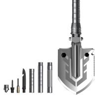Poids léger carré de pelle extérieure multifonctionnelle à acier au manganèse pliable