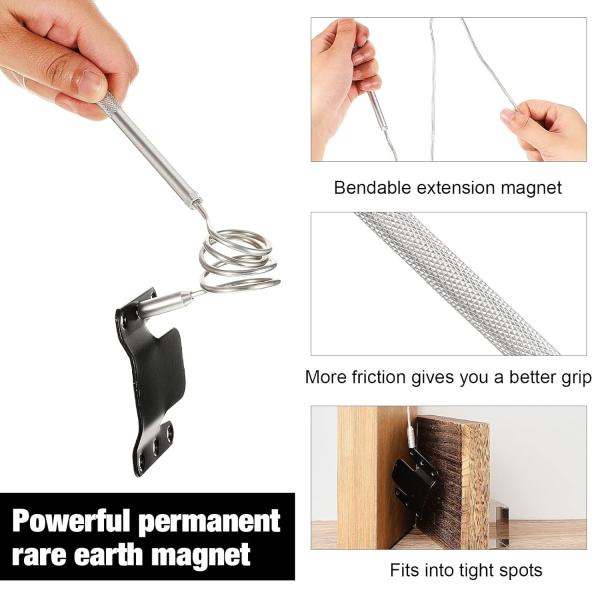 Stainless Steel N38-N52 Flexible Bendable Magnetic Pickup Tool  For Searching