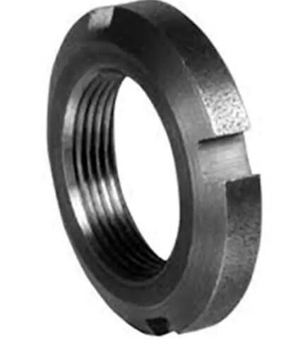 Carbon Steel Bearing Round Lock Nut M8 X 40 Zinc Plate Surface DIN981