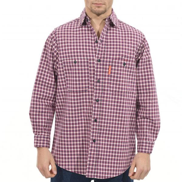 O fio tingiu o fogo impresso - camisa de manta retardadora da camisa 210gsm 260gsm franco do trabalho para o soldador