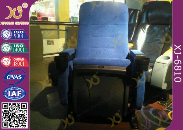 Ergonomically Design Cinema Theater Chairs With Silence Folding Up Seat Pad