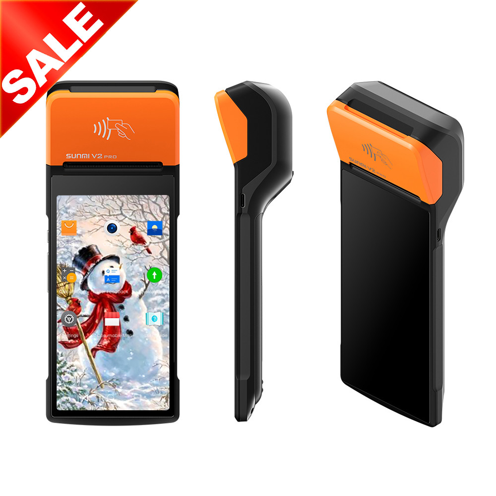 Экран касания POS Sunmi V2pro 4G WIFI портативный терминальный для ресторана