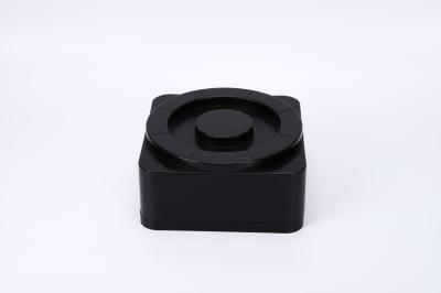 Black Antistatic Horizontal Wafer Shipper Rotated Open Box OEM With Low Gas Release