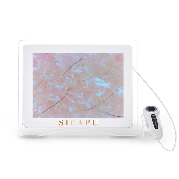 Analizador de piel HD de 15 pulgadas con aumento de 70x para equipos de análisis de piel en salones y spas