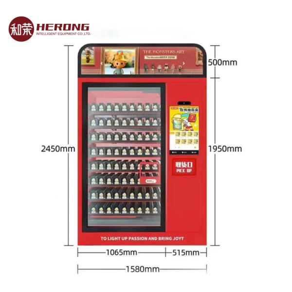 Toy Self vending Kiosk Red color Intelligent machine