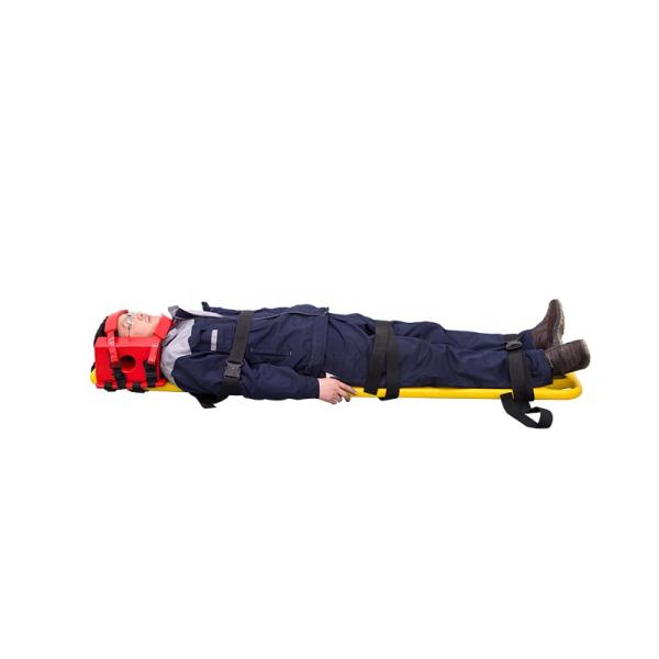 Collapsible Ems Spine Board Backboard Stretcher With Head Immobilizer First Aid Equipment Supplies