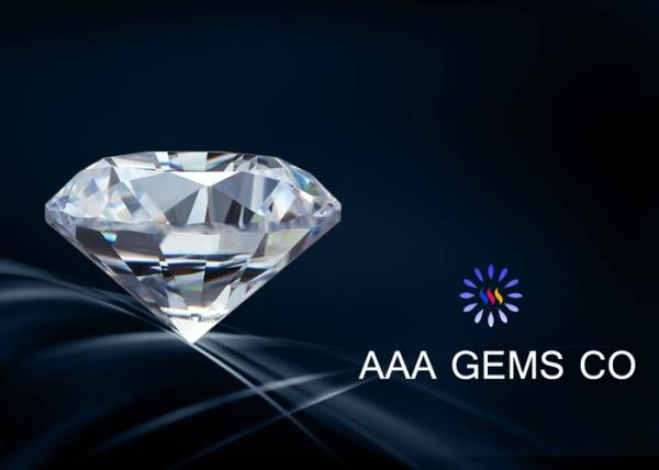 8.5mm Colorless Round Moissanite With Eight Hearts Eight Arrows