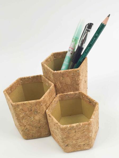 Lightweight Natural Cork Fabric Pen Holder Multipurpose ODM ISO