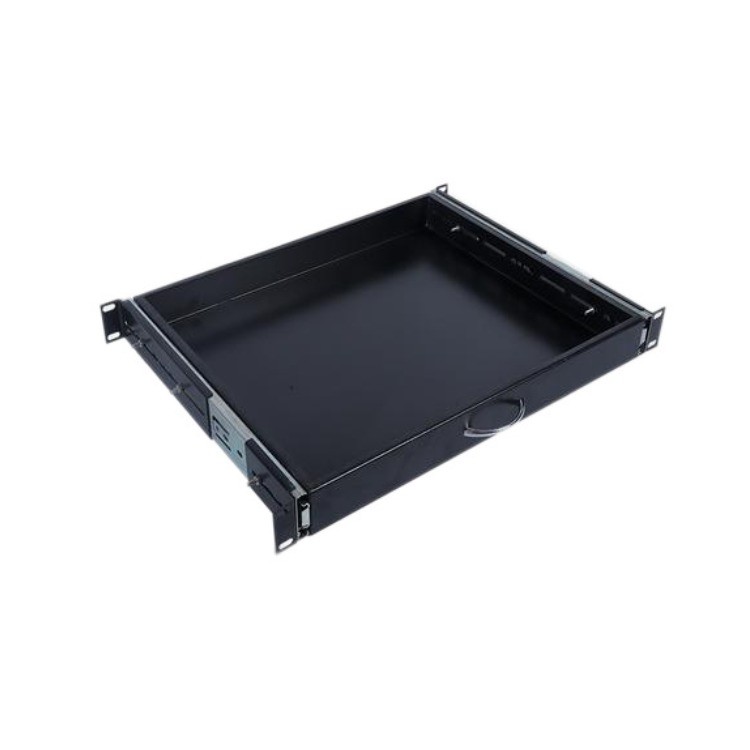 19 Inch Fixed Shelf in White for Network Rackmount 300mm Depth 1U Wall Mount Cabinet