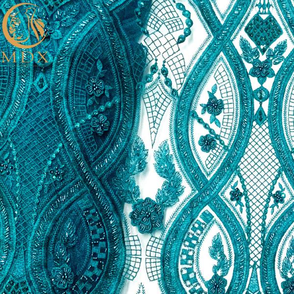 Special Pattern 3D Embroidery Lace Fabric Handmade For Fashion Dress