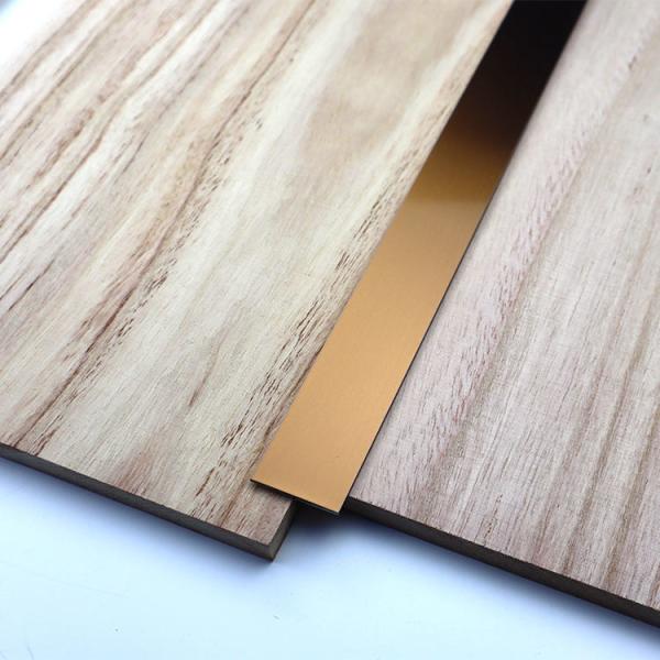 10FT Length Stainless Steel Tile Trim Decorative Profile T Shaped 304 Grade For Wall
