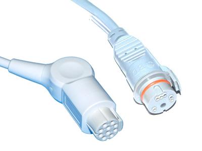 Datex Edwards Transducer Adapter Cables Latex Free 10 Pins ISO 10993-5 Certificate