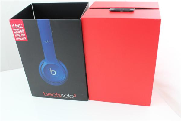 Beats Solo2 Gloss Blue Headphones  Beats By Dre Wired Headphones with seal box