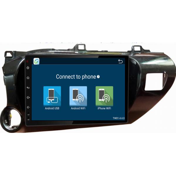 Ouchuangbo car radio gps navi video android 6.0 for Toyota Hilux with dual zone SWC USB AUX bluetooth