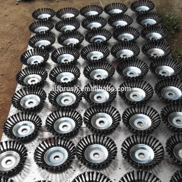 Professional Knotted 200mm sweeper Weed brush for grass trimmer