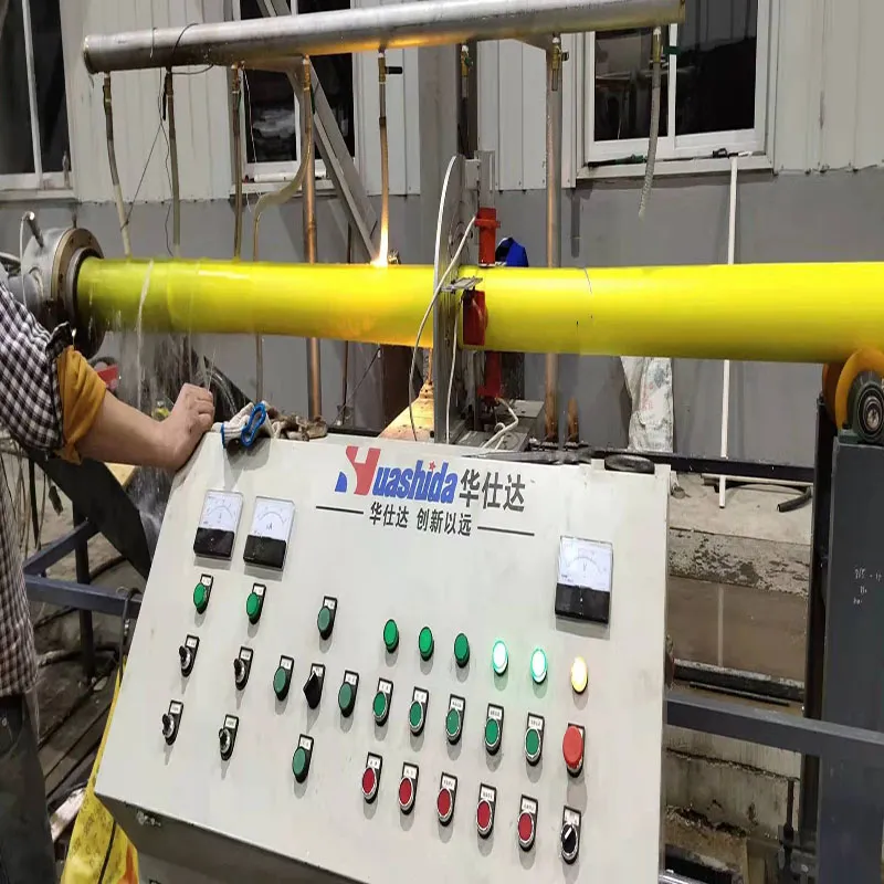 48-630mm Continuous PU Foam Pre Insulated Pipe Production Equipment