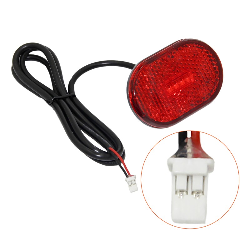 Waterproof Red LED Rear Tail Light Scooter Brake Lamp for 48V Electric Scooters