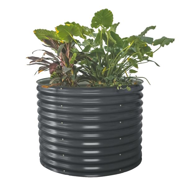 Durable Double Layer Galvanized Steel Round Planter Bed Kit 3.5*2.6Ft