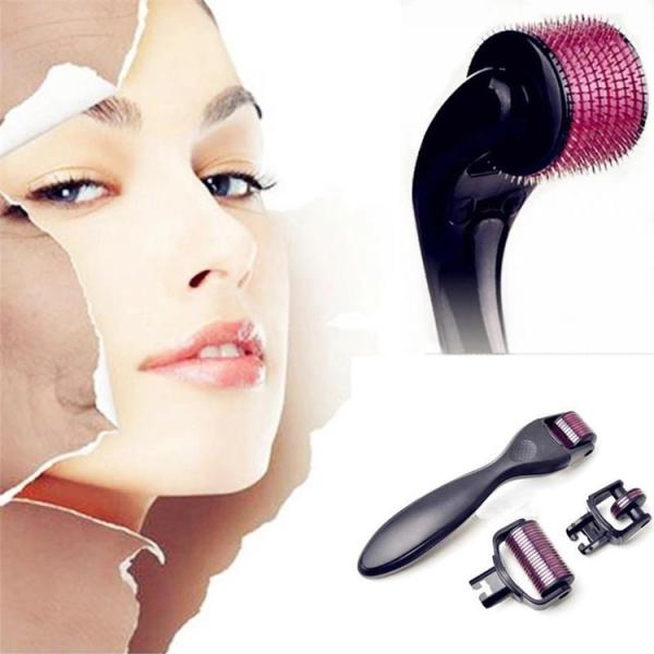 NO Plugs Type Titanium Derma Roller for Face Target Area Body 3-in-1 Design
