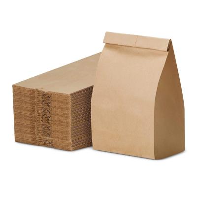 Self Adhesive Kraft Paper Bag Eco Friendly Bottom Gusseted Bag Strong Expandability