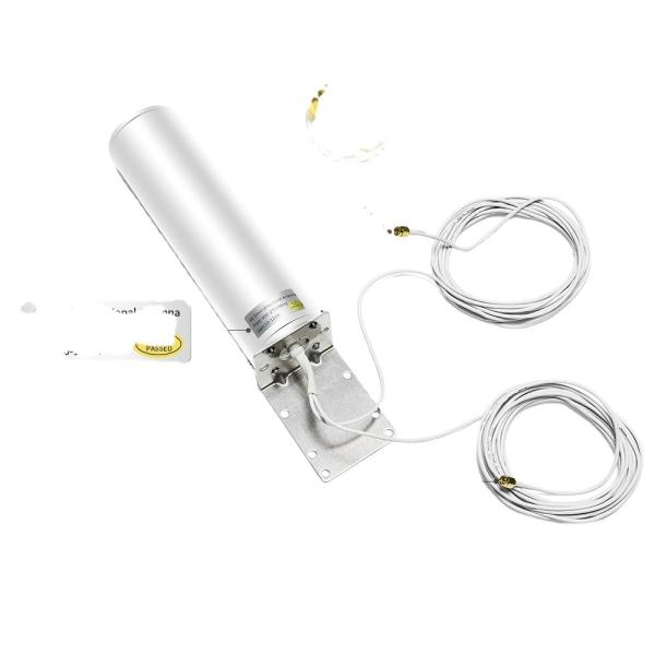 240*63*63mm MIMO exterior 4G 5G Antenna de cilindro para potência máxima de entrada de até 50W