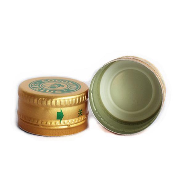 Twist Off 28mm Tamper Evident Cap Aluminum Ropp Bottle Cap For Beverage Glass Bottle