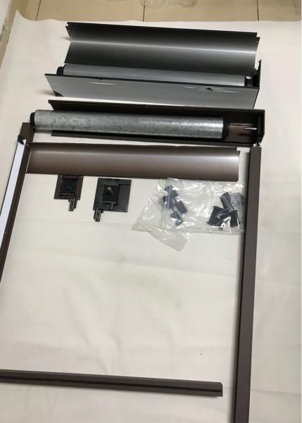 Motorized Outdoor Sunscreen Roller Blinds For Windows Zipper Track