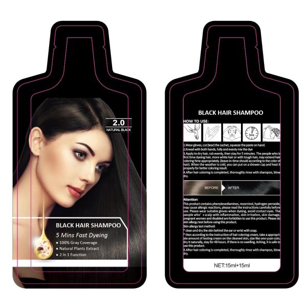Ammonia Free Hair Dye Shampoo with Full Automatic Produce Line