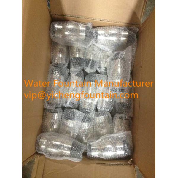 SS304 Plastic Straight Fountain Spray Nozzles Champagne Foam Pool Fountain Heads